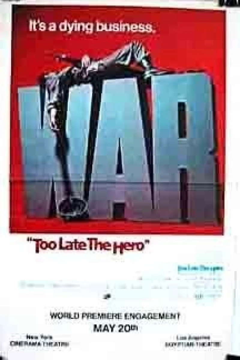 Too Late the Hero Juliste