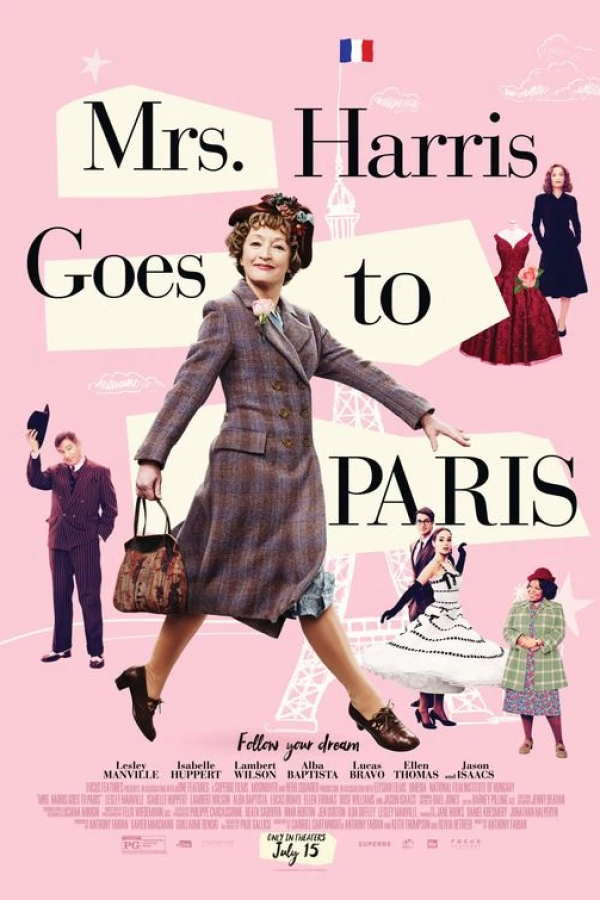 Rouva Harris lähtee Pariisiin Juliste