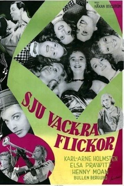 Sju vackra flickor