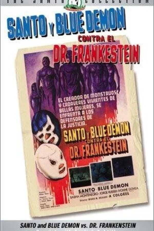 Santo y Blue Demon contra el doctor Frankenstein Juliste