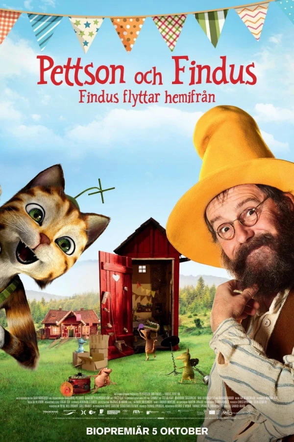 Pettson och Findus - Findus flyttar hemifrån Juliste