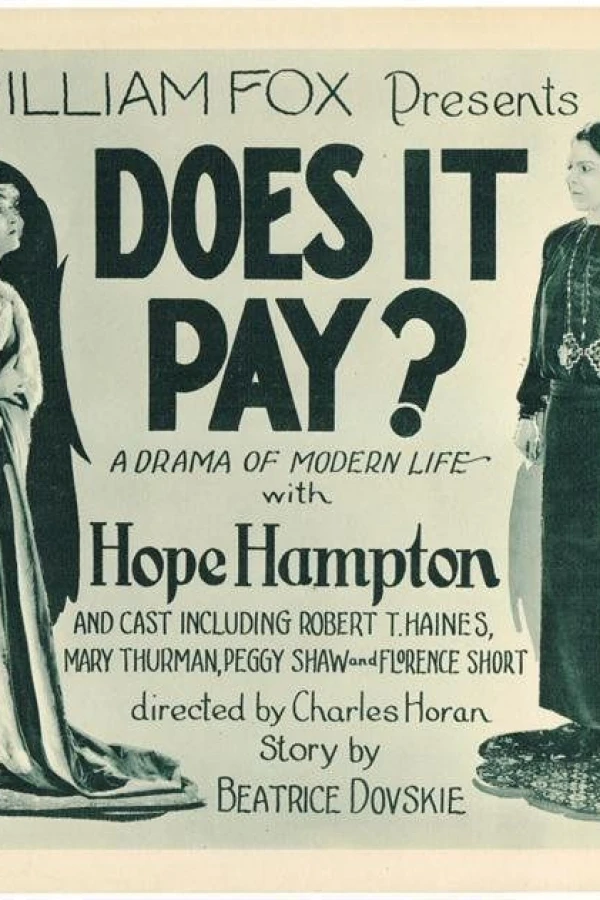 Does It Pay? Juliste