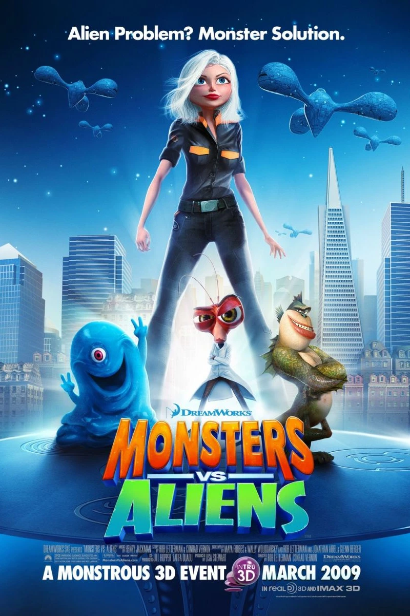 Monsters vs. Aliens Juliste