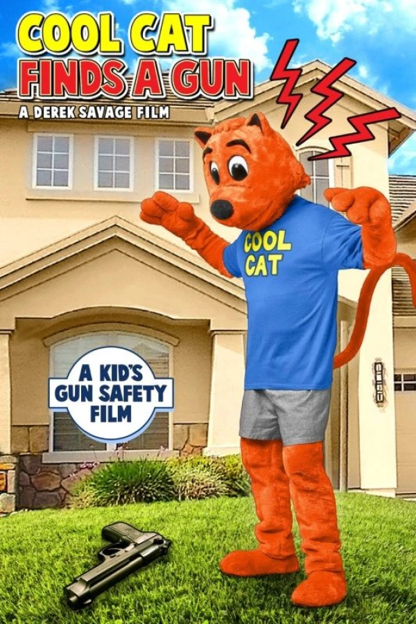 Cool Cat Finds a Gun Juliste