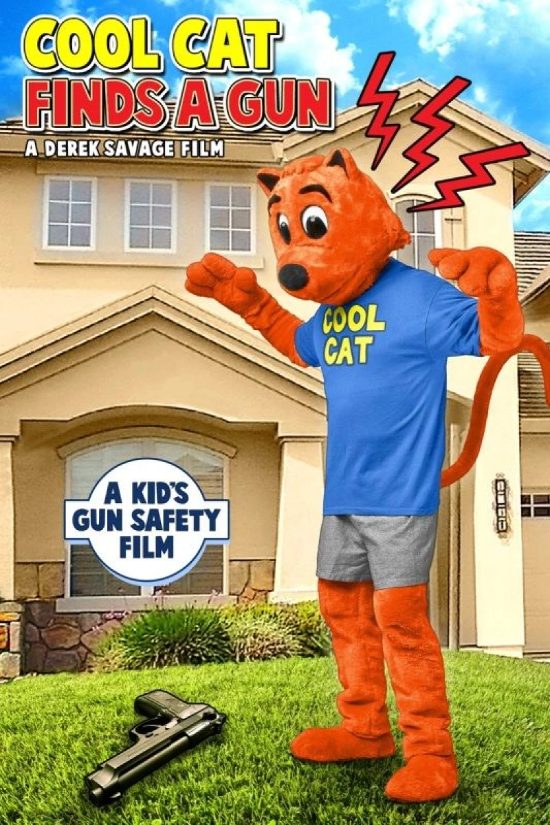 Cool Cat Finds a Gun Juliste