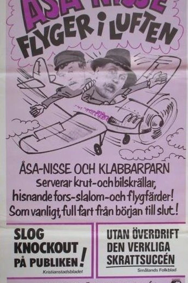 Åsa-Nisse flyger i luften Juliste