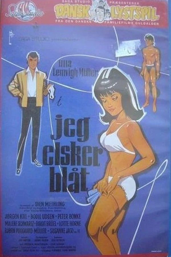 I Love Blue Juliste