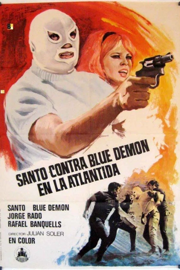 Santo vs. Blue Demon in Atlantis Juliste