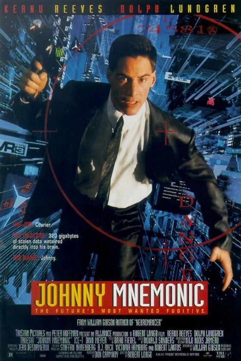 Johnny Mnemonic - kuoleman kuriiri Juliste