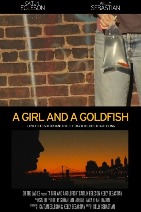 A Girl and a Goldfish Juliste