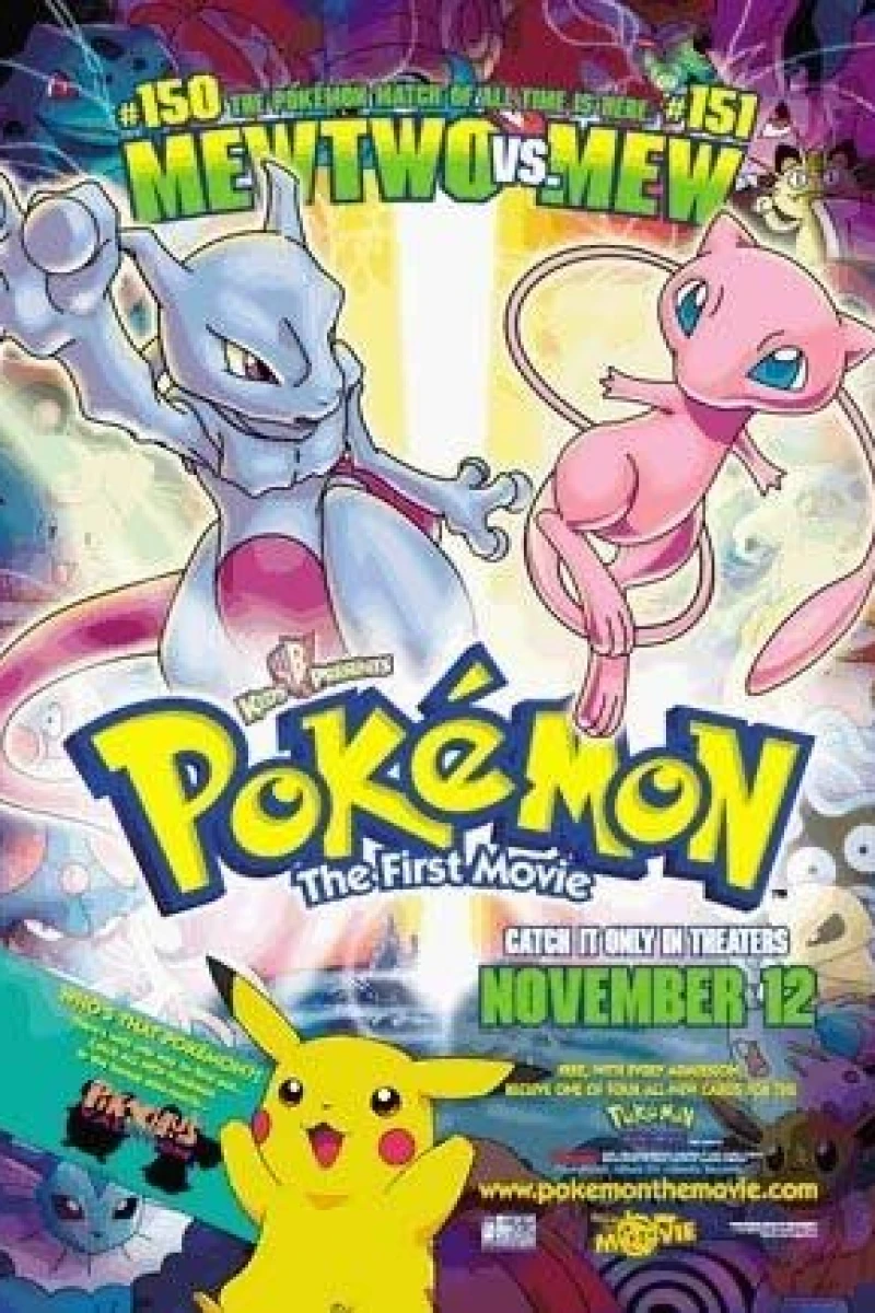 Pokémon: The First Movie - Mewtwo Strikes Back Juliste