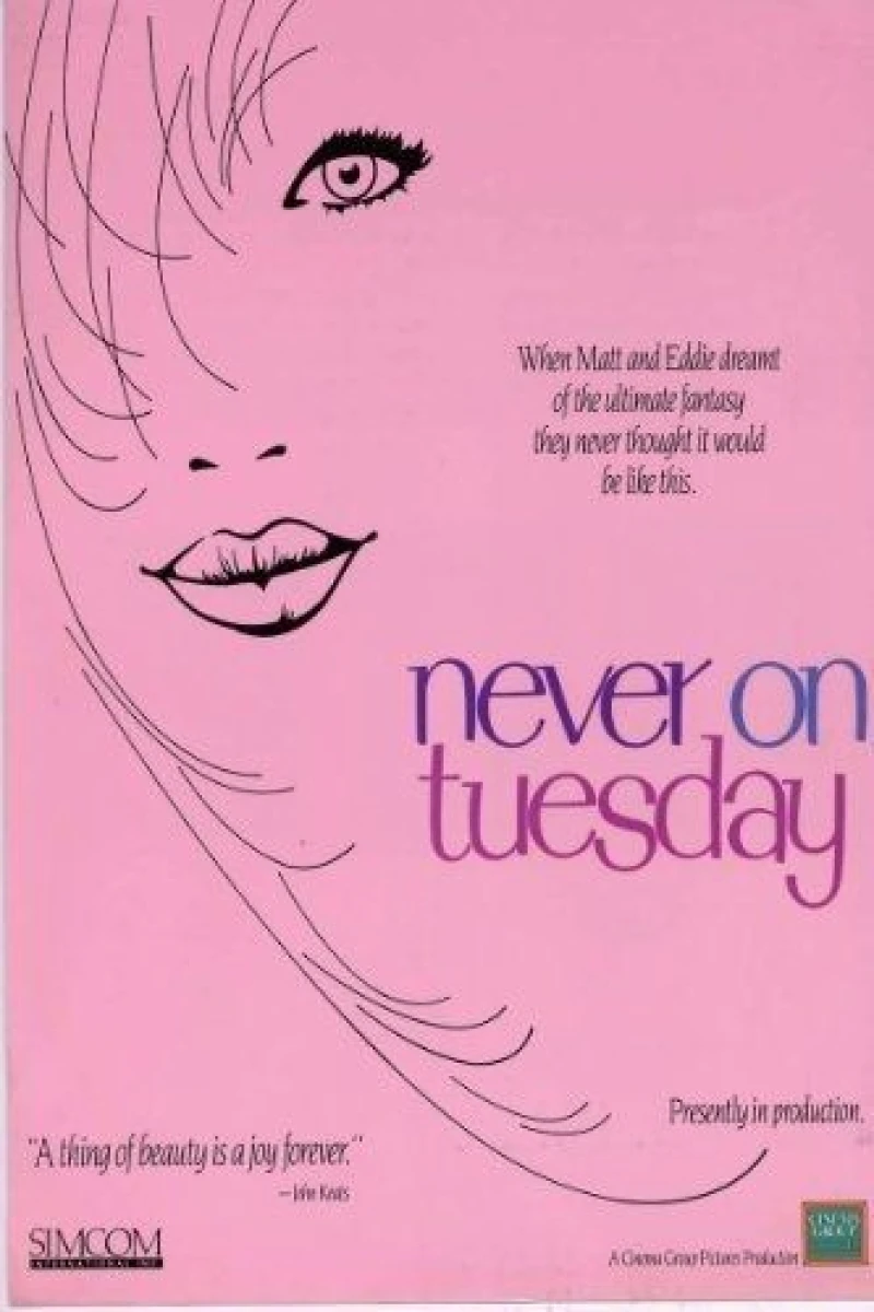 Never on Tuesday Juliste