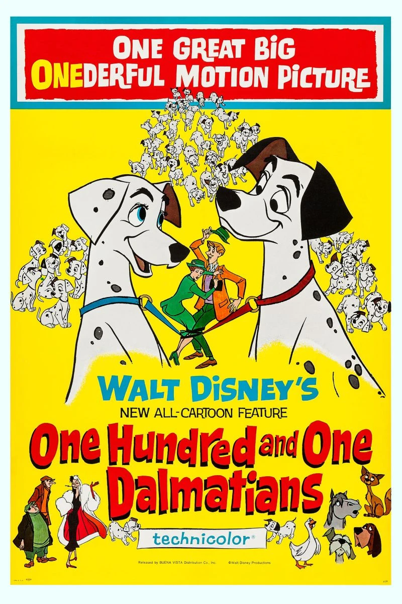 One Hundred and One Dalmatians Juliste