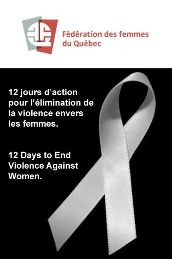 12 Days to End Violence Against Women Juliste