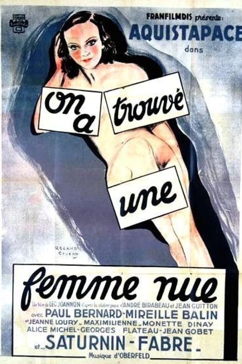 On a trouvé une femme nue Juliste