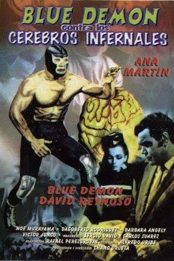 Blue Demon contra cerebros infernales Juliste