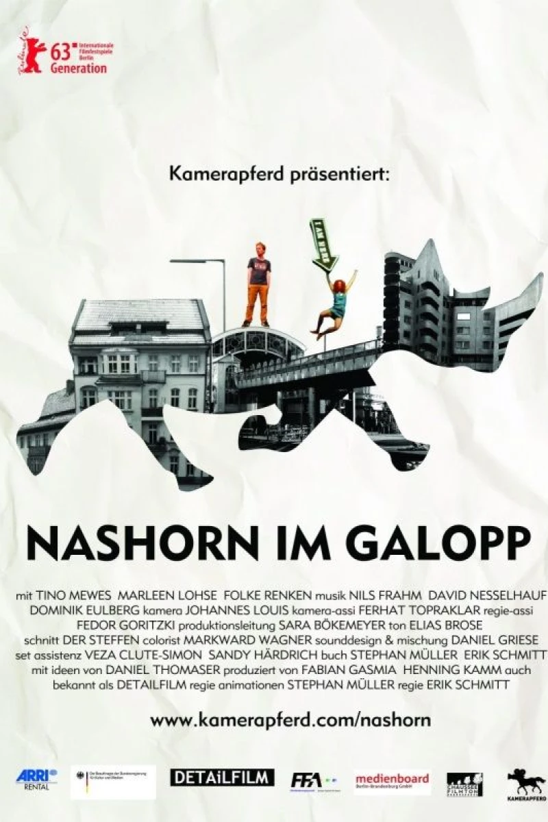 Nashorn im Galopp Juliste