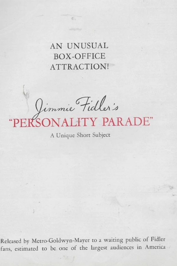 Personality Parade Juliste