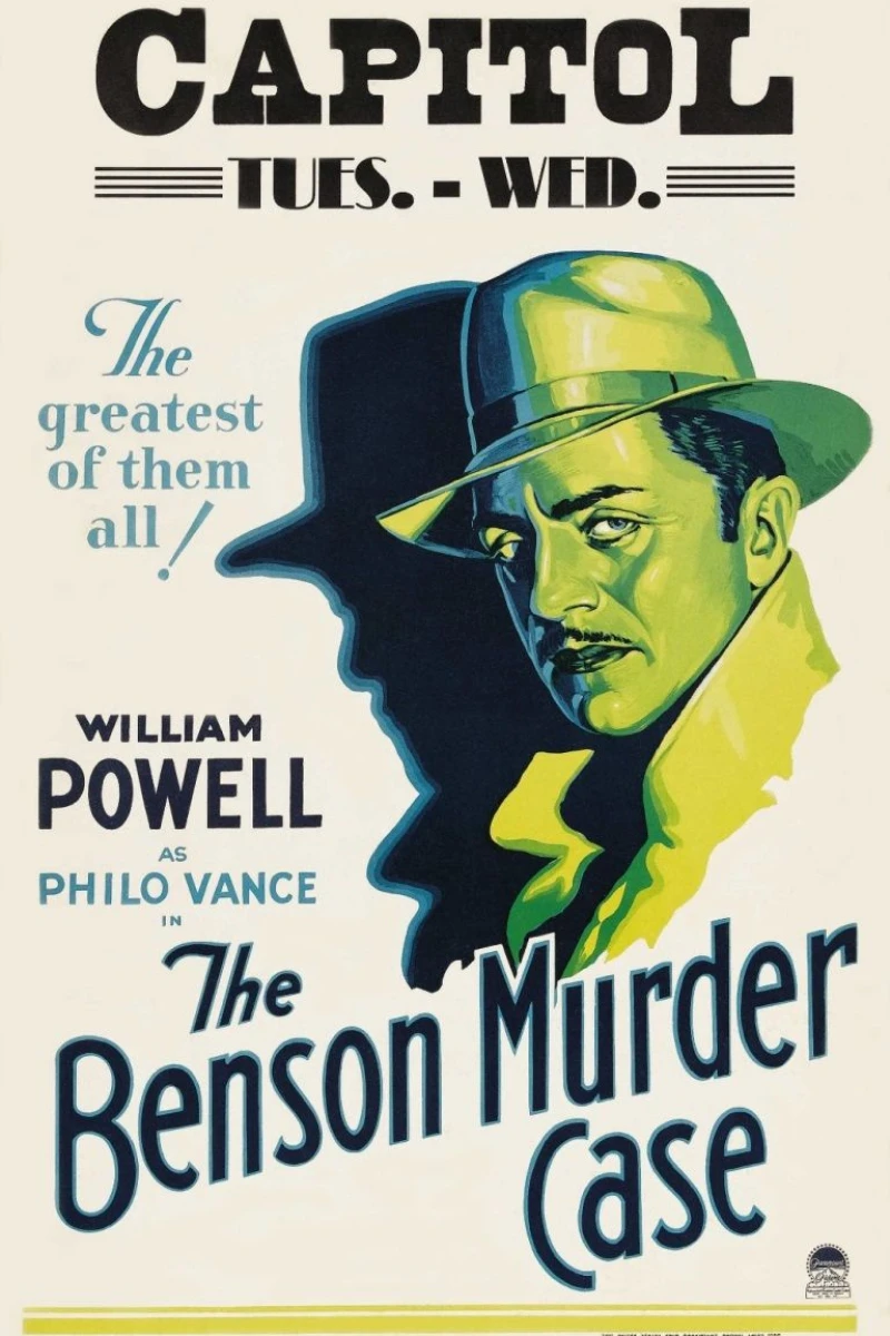 The Benson Murder Case Juliste