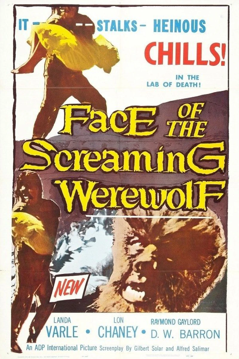 Face of the Screaming Werewolf Juliste