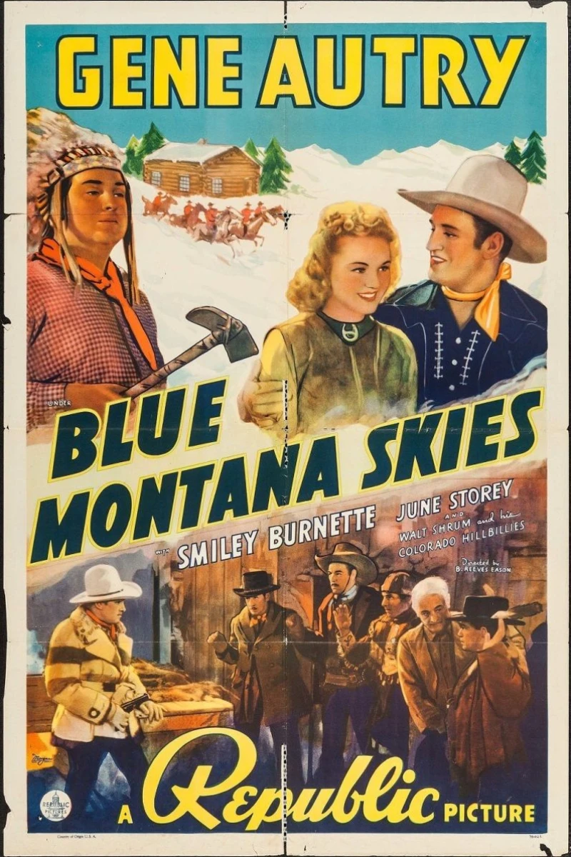 Blue Montana Skies Juliste